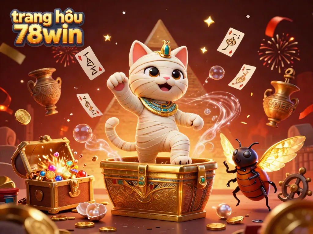 Experience the vibrant gaming action at trang chủ 78win with stunning visuals of exciting casino characters and game elements.