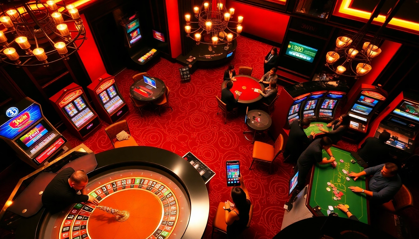 Players enjoying the thrill of the casino with the 3win app enhancing their gaming experience.