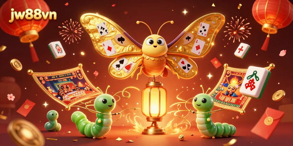 Experience thrilling gaming action at jw88vn with a vibrant casino illustration showcasing lively elements.