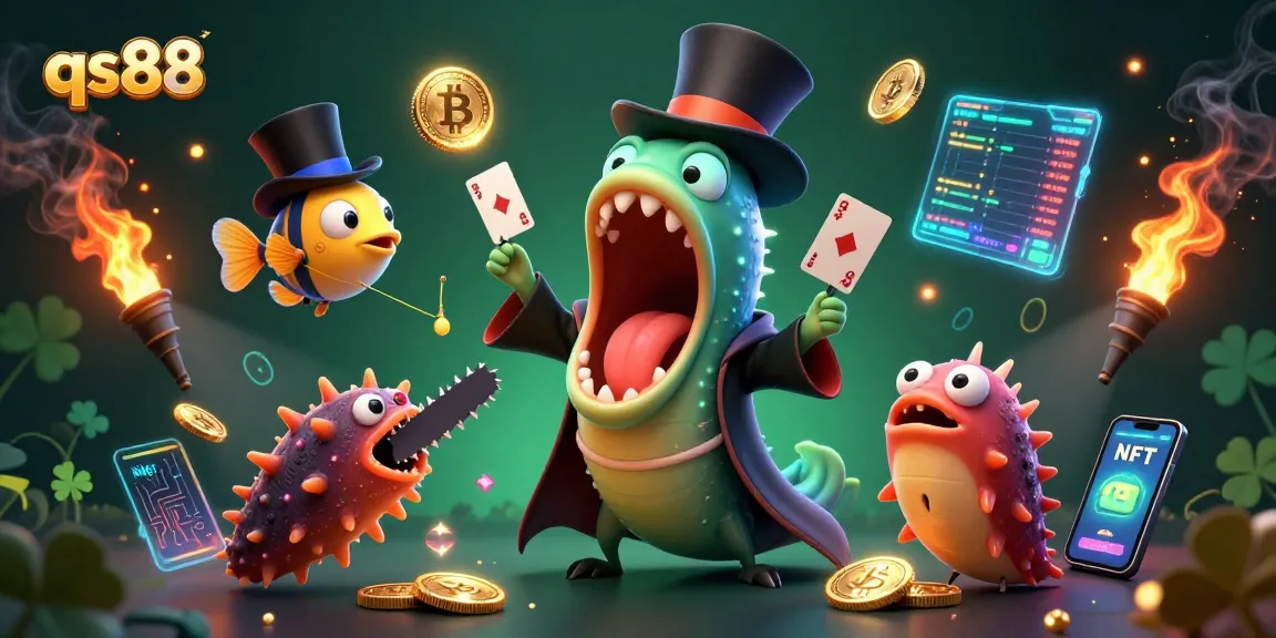 Win big with qs88 as a sea creature magic show unfolds, highlighting exciting gambling elements and vibrant visuals.