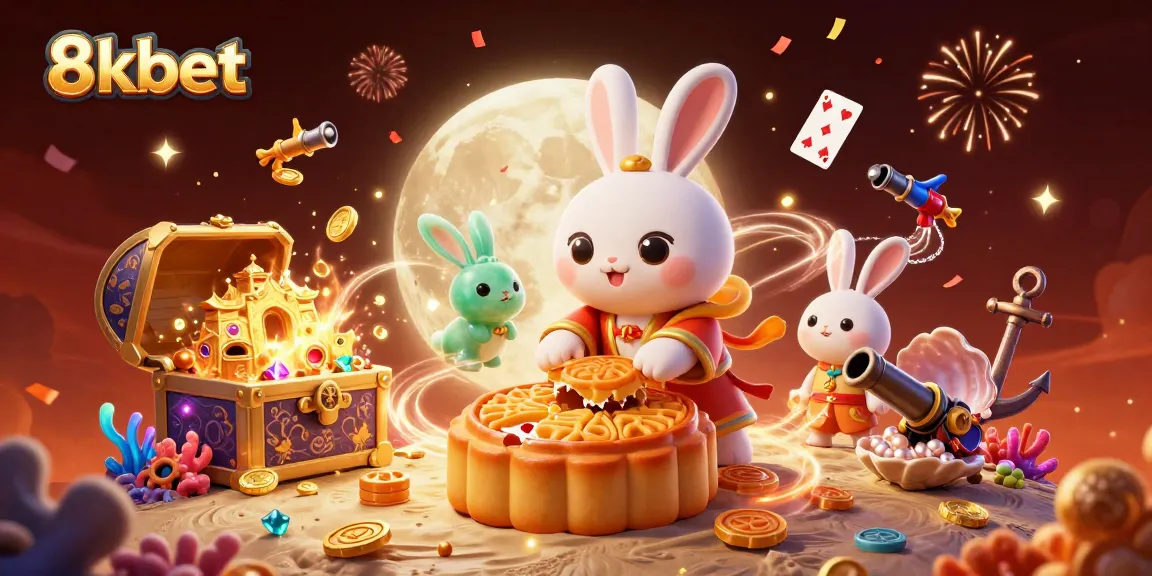 Experience thrilling gameplay at 8kbet with exciting poker chips and festive treasures.