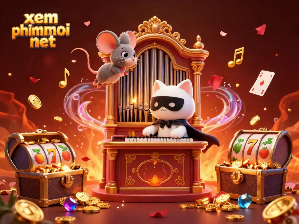 Engage with exciting gameplay at xem phimmoi net with a thrilling casino scene filled with animated characters and treasure!