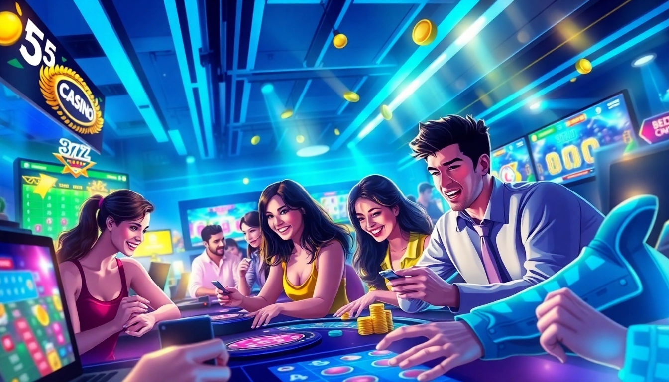 Experience the thrilling online gaming at https://b52clubb.com/ with diverse players engaged in exciting games.