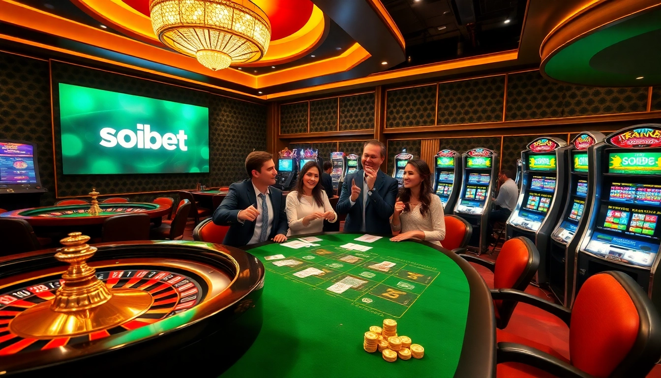 The excitement of placing bets at เว็บ soibet with vibrant casino visuals and engaging players.