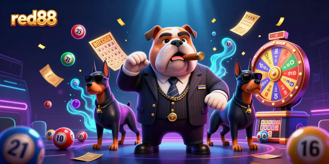 Experience thrilling gaming action at red88 with dynamic lottery elements and animated casino characters.
