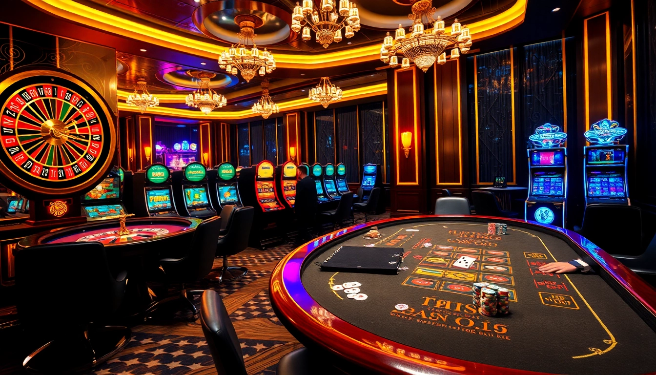 Engaging players at the trang chủ j88 casino table, filled with chips and cards.
