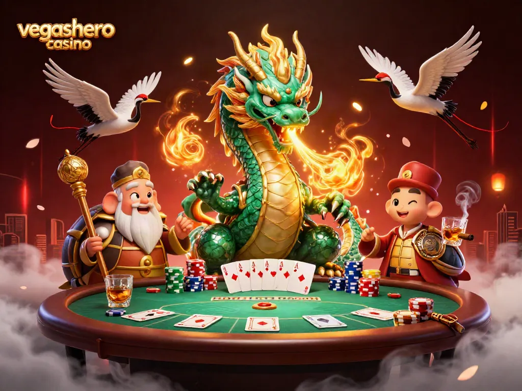 Experience thrilling gameplay at vegashero casino with a vibrant 3D scene featuring luck and strategy.