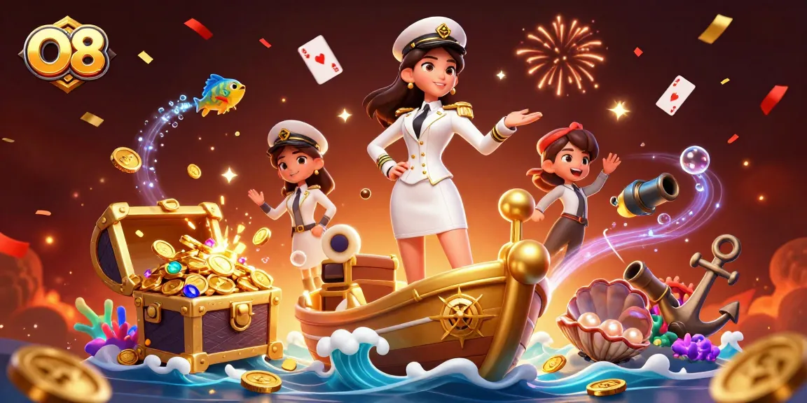 Experience thrilling gaming action at O8 with fortune-filled adventures in a dynamic casino scene.
