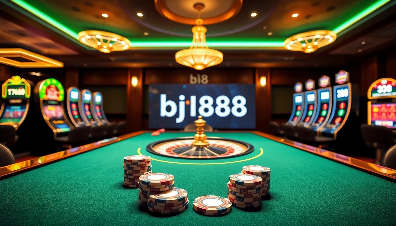 Experience excitement at BJ88 as players engage with casino games through an interactive online platform.