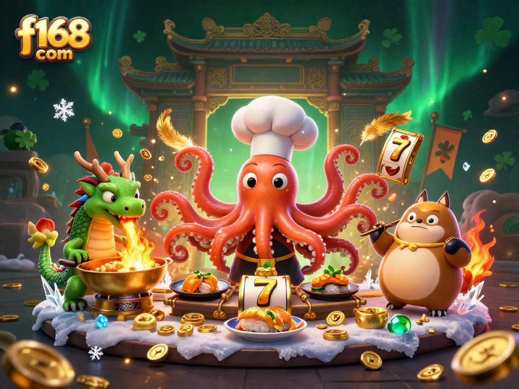 Experience exciting gameplay and rewards at f168 com with vibrant casino-themed characters and elements.