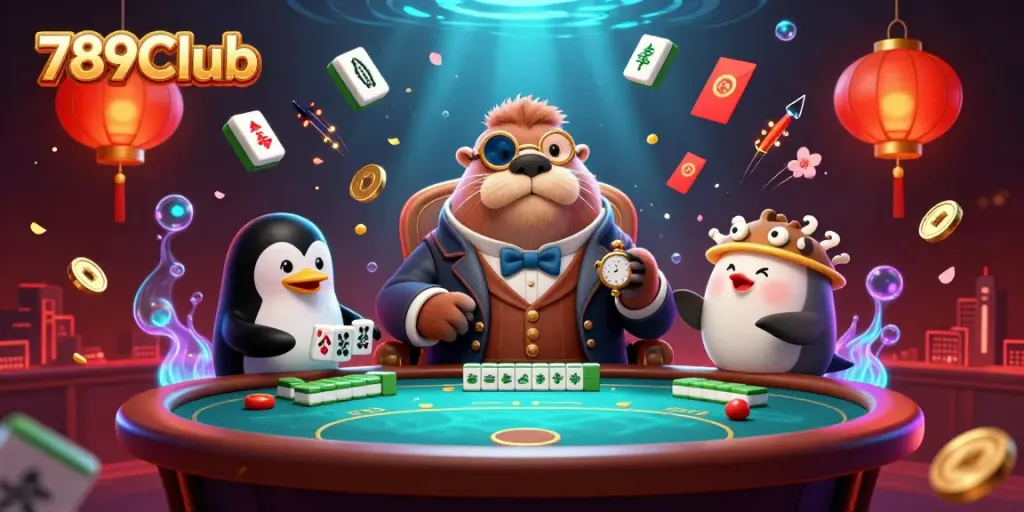 Engage in thrilling underwater poker action with 789Club featuring a jolly walrus, penguin dealer, and pufferfish.