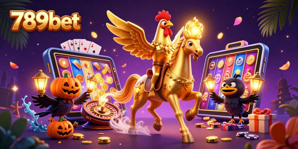 Win big at 789bet, featuring vibrant 3D characters in a magical casino scene with exciting game elements.