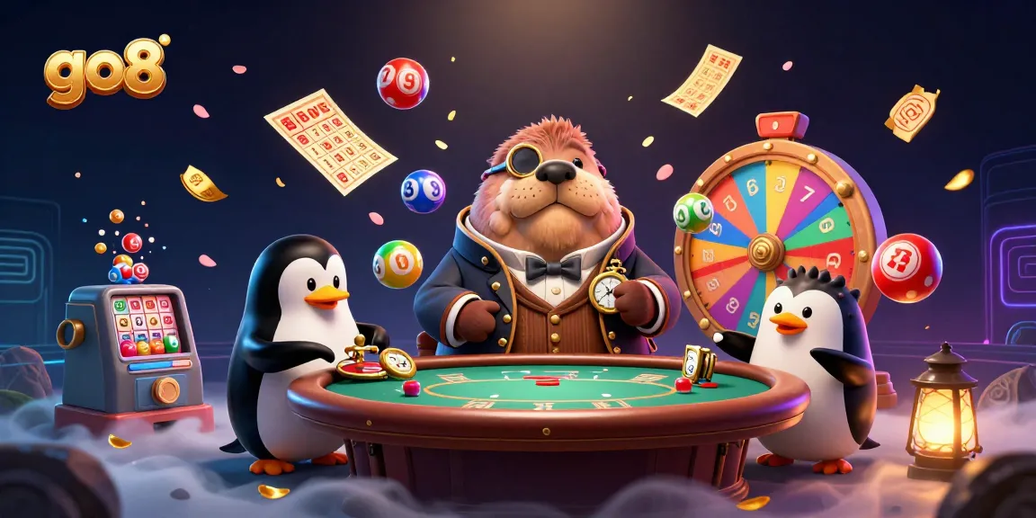 Join the exciting game at go8 with vibrant underwater poker featuring a walrus and penguin dealer.