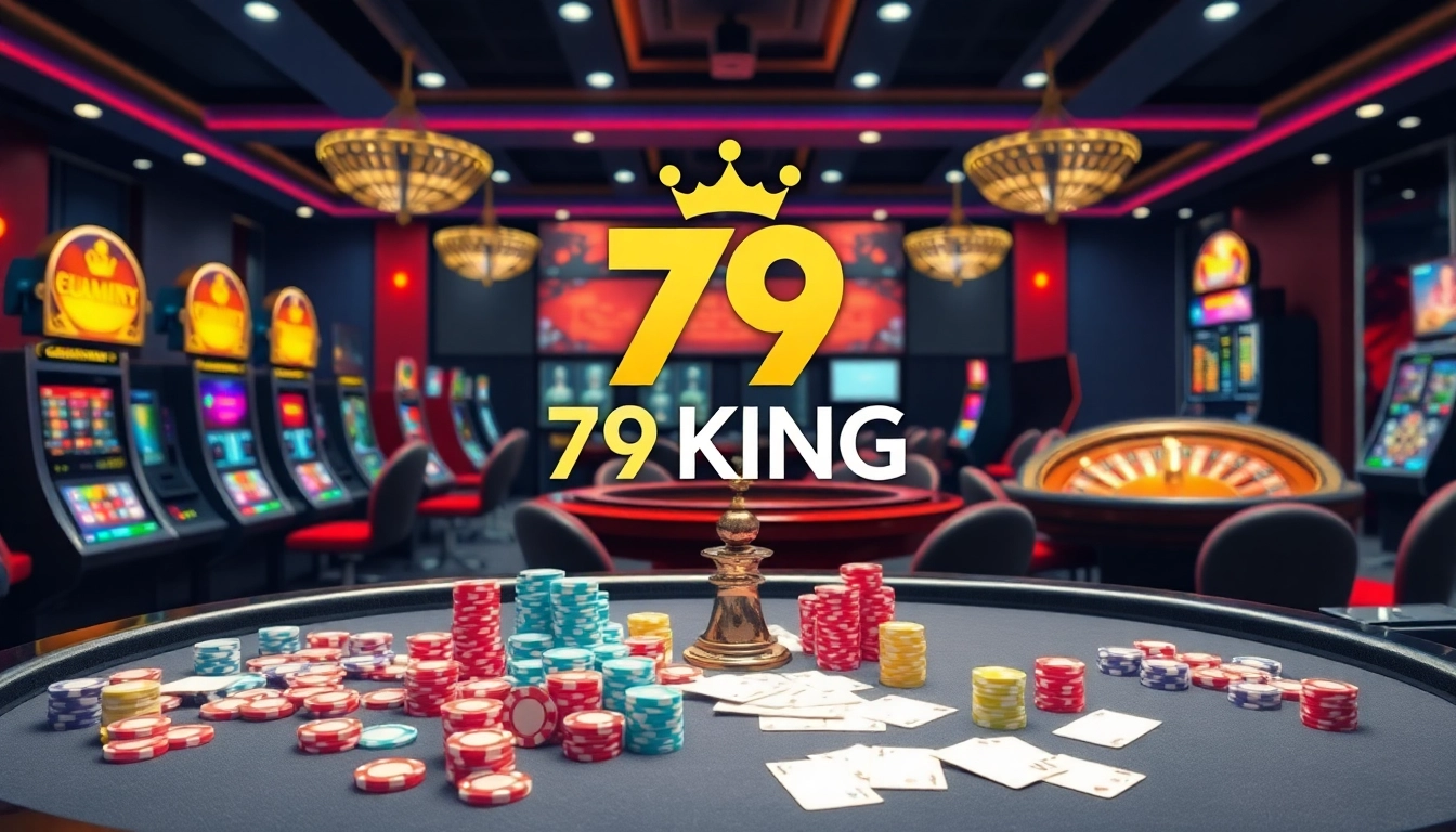Experience the thrilling atmosphere of 79KING's online casino with vibrant tables and engaging games.