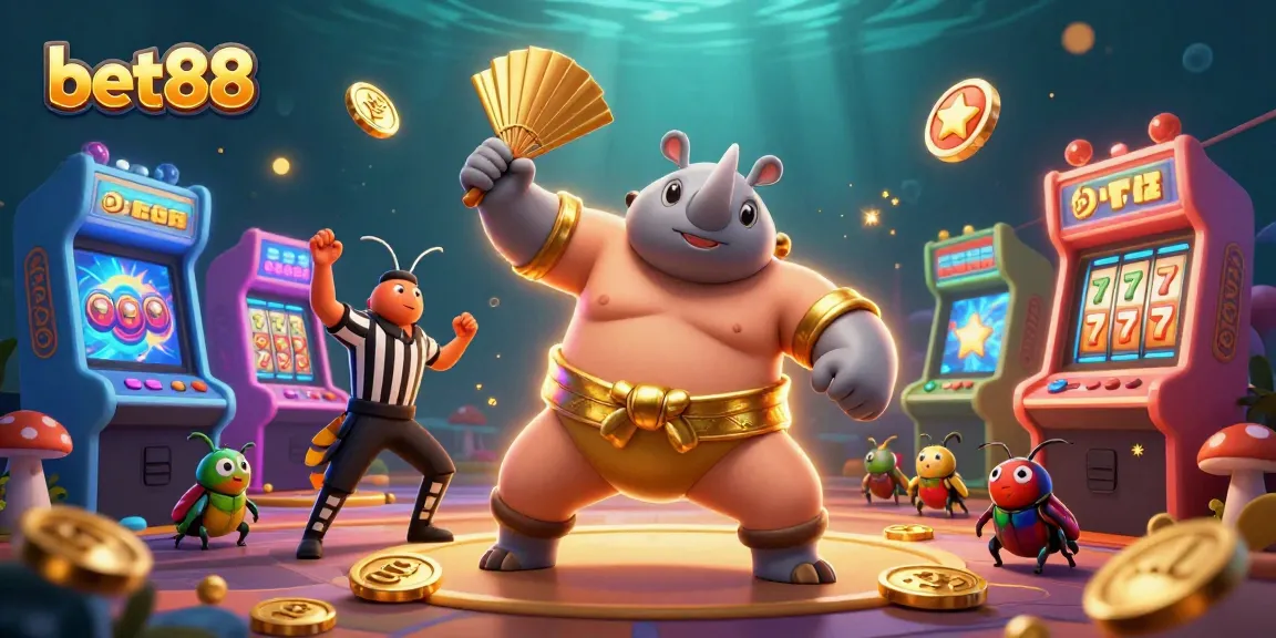 Experience the excitement of bet88 online casino gaming with vibrant characters and dynamic elements.
