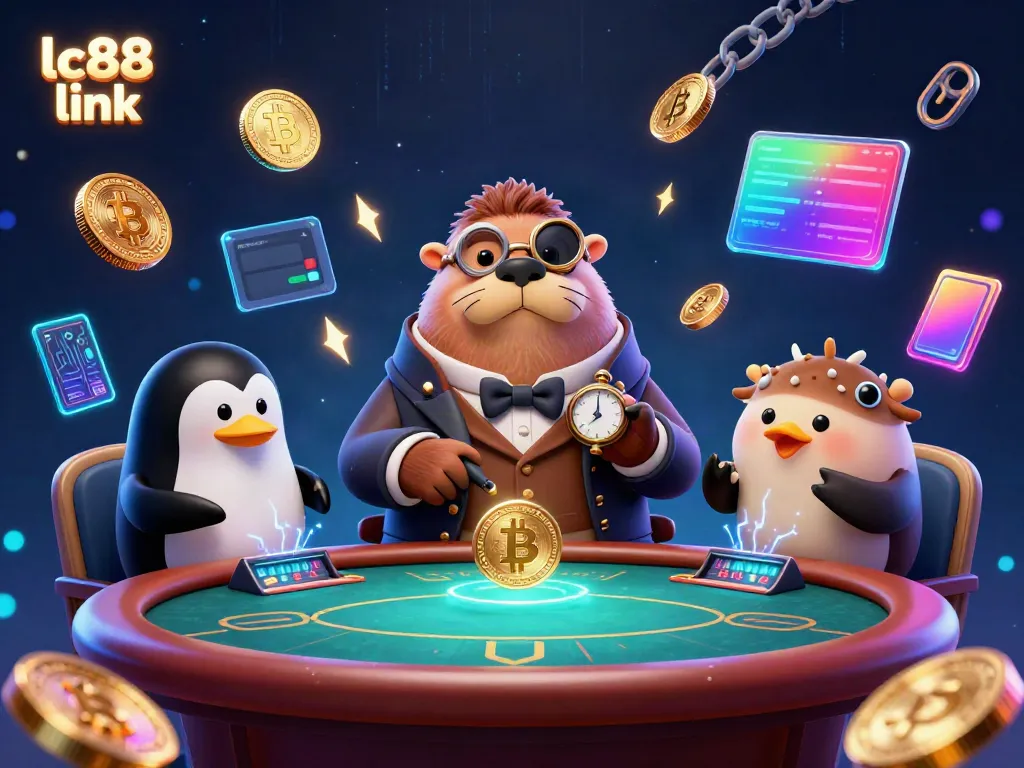 Experience excitement at LC88 link with an underwater poker game featuring a jolly walrus, penguin dealer, and bluffing pufferfish.