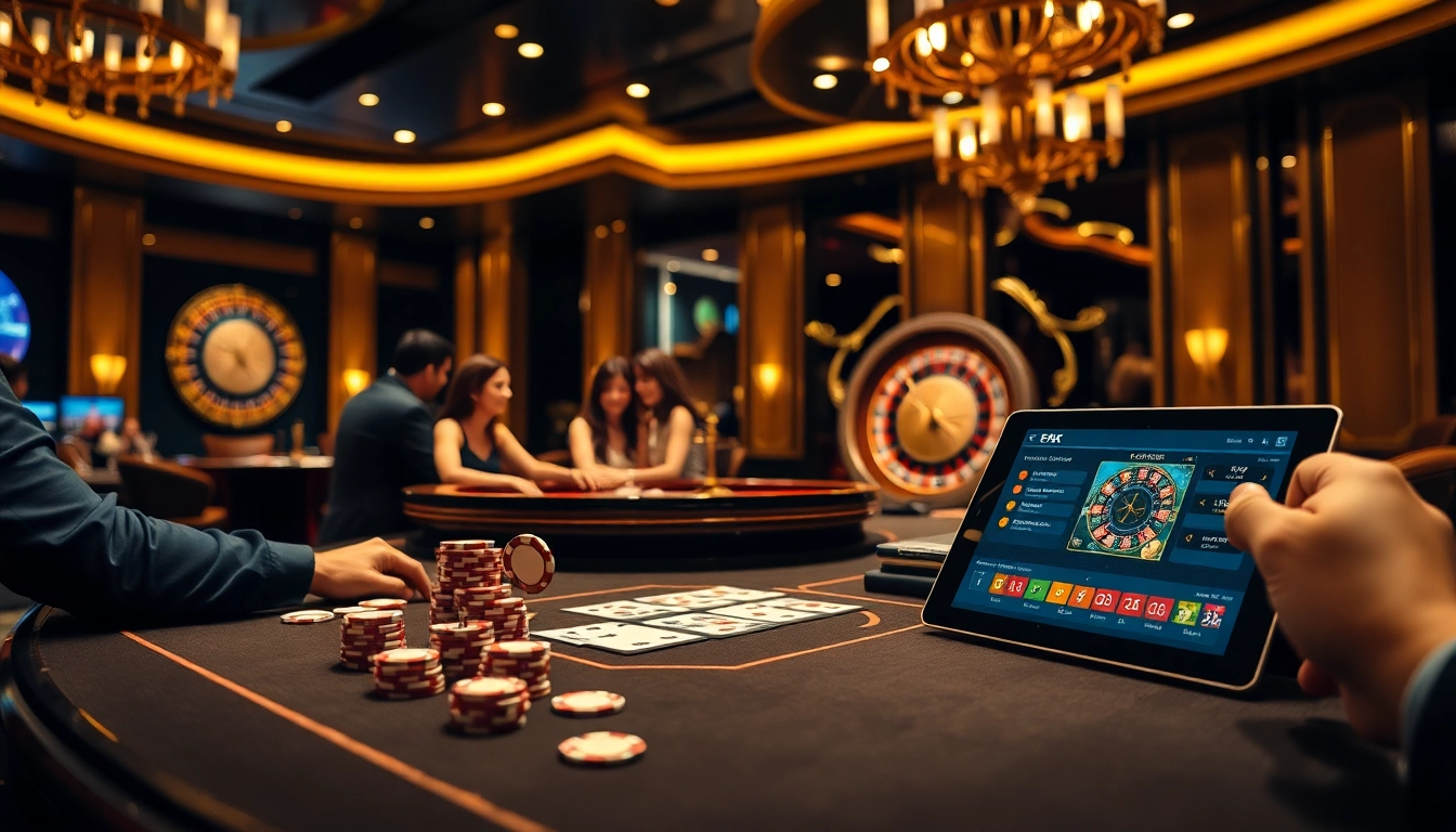 Experience high-stakes gambling at https://s8vn.press/ with an opulent casino scene featuring intense poker action.