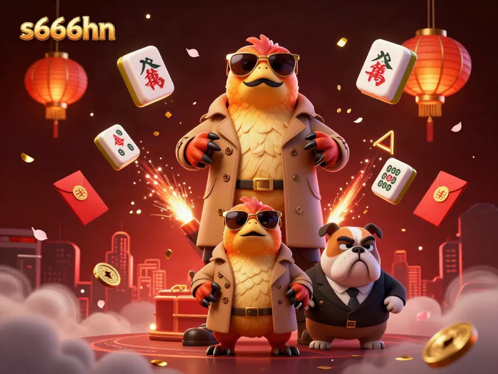 Experience thrilling gaming moments at s666hn's VIP casino with vibrant characters and festive elements.